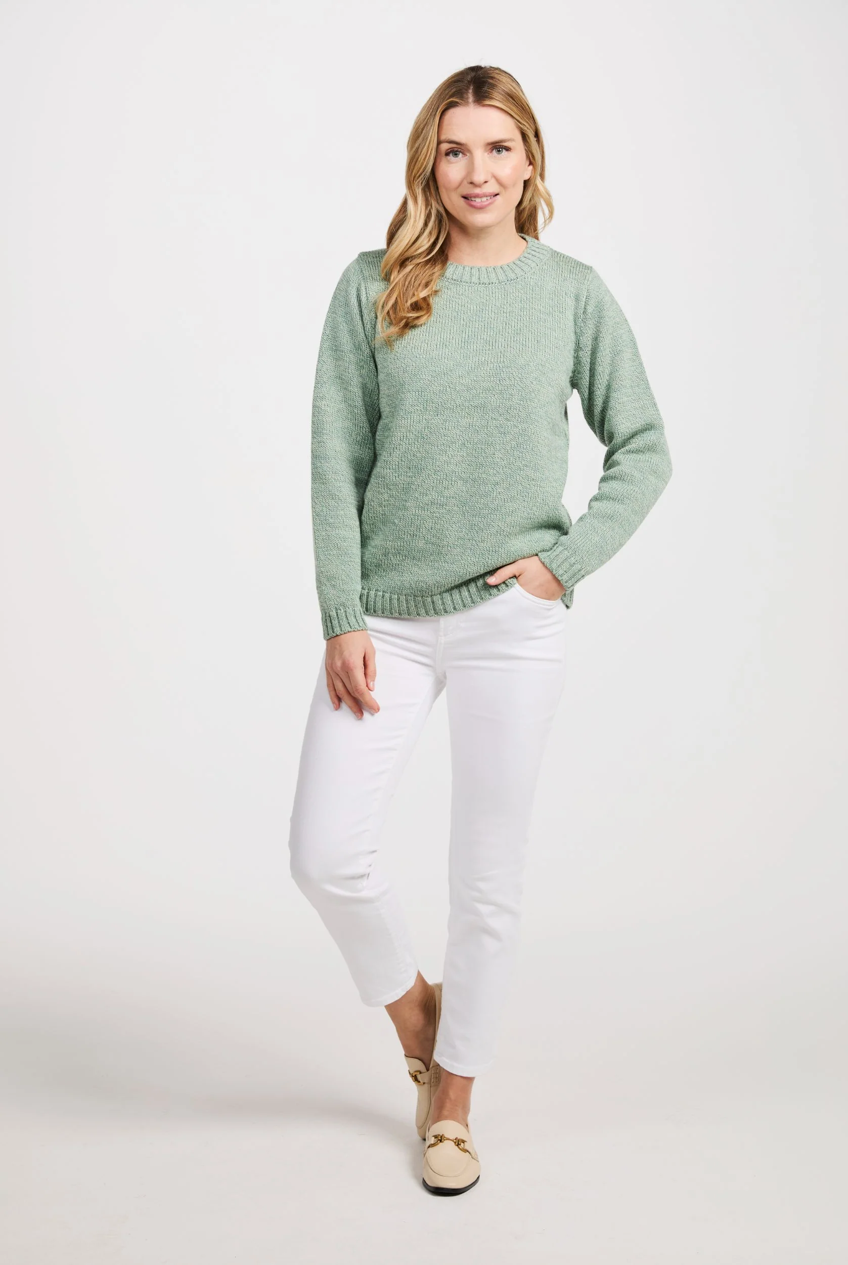 Aoife Supersoft Crewneck Sweater - Mint - Image 5