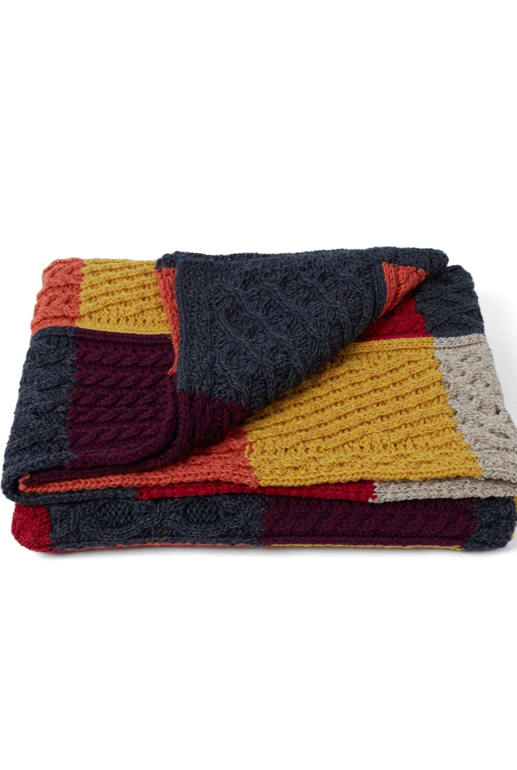 Killala Aran Intarsia Merino Blanket 837 - Image 3