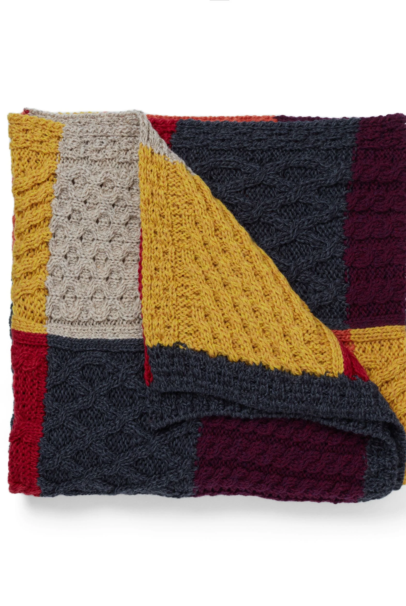 Killala Aran Intarsia Merino Blanket 837 - Image 4