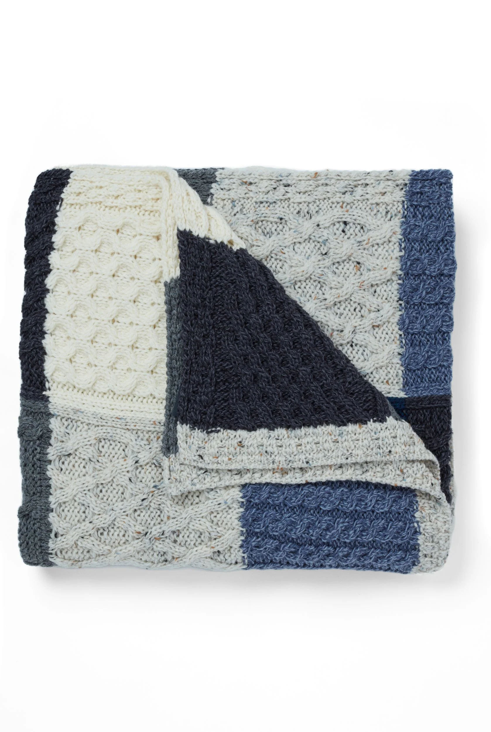 Killala Aran Intarsia Merino Blanket 854 - Image 6